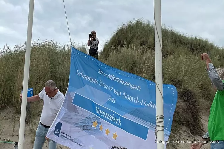 Strand Heemskerk voor de vierde keer schoonste strand van Noord-Holland