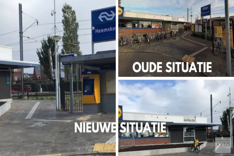 Entreegebied NS station Heemskerk aangepast