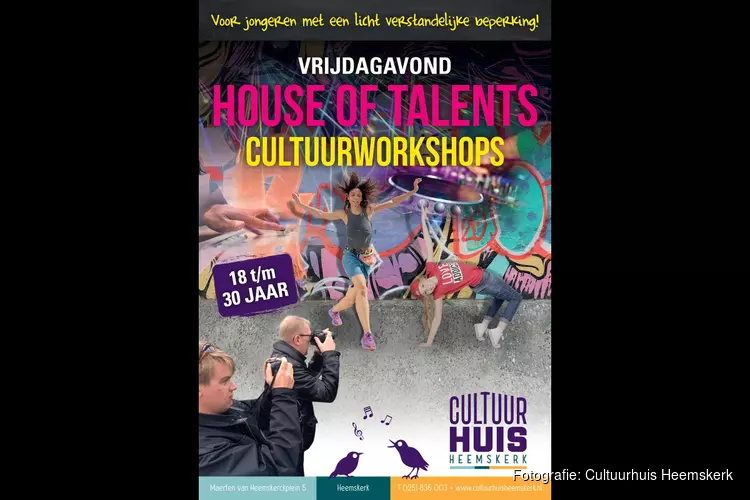 START HOUSE OF TALENTS! Cultuuraanbod voor jongvolwassenen met een licht verstandelijke beperking