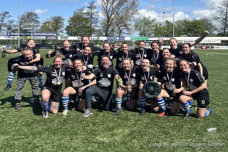 Vrouwen ADO '20 pakken dikverdiende titel