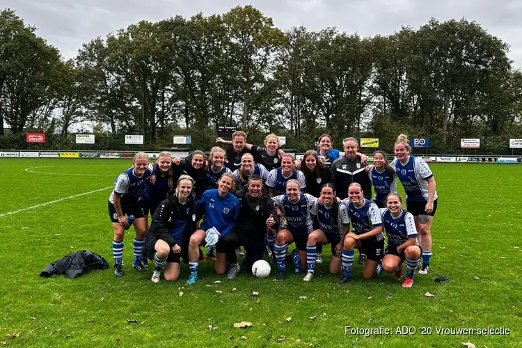 Keepster Antoine redt punt voor ADO '20 vrouwen